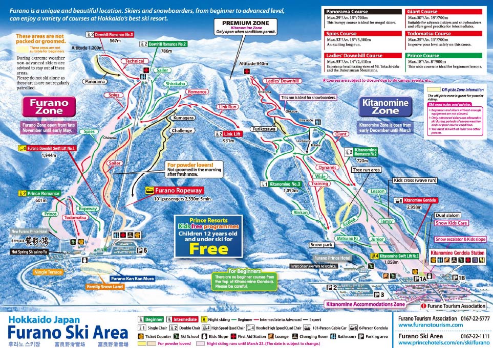 Furano Trail 
Map