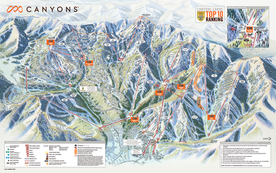 Canyons Trail  
Map