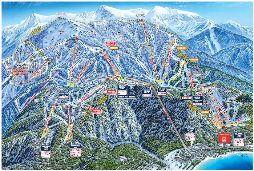 Heavenly  
Valley Trail Map