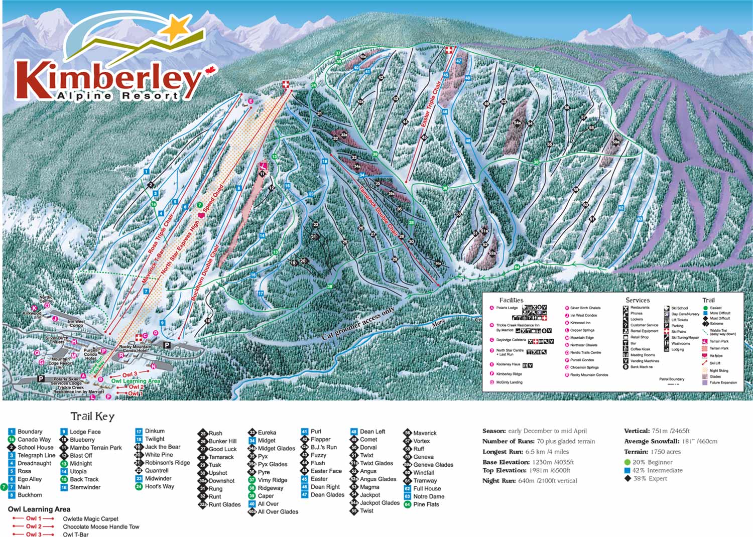 Kimbeley Trail Map
