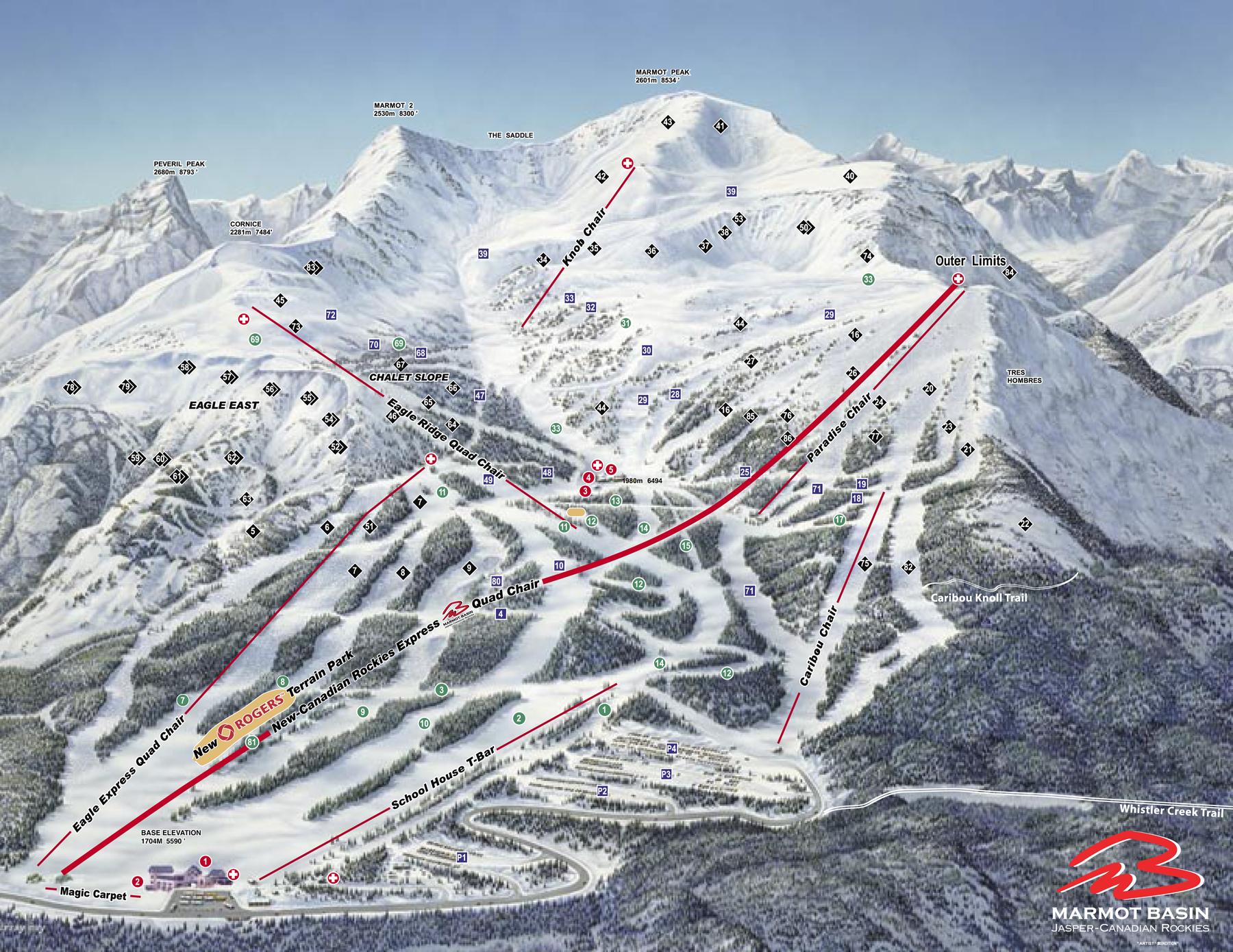 Marmot Trail Map