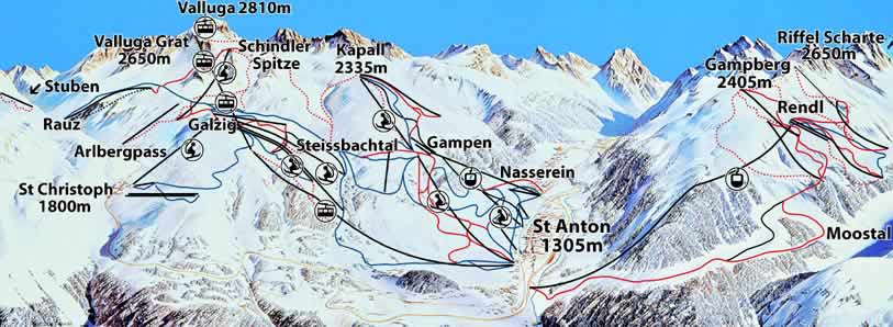 St Anton Trail  
Map