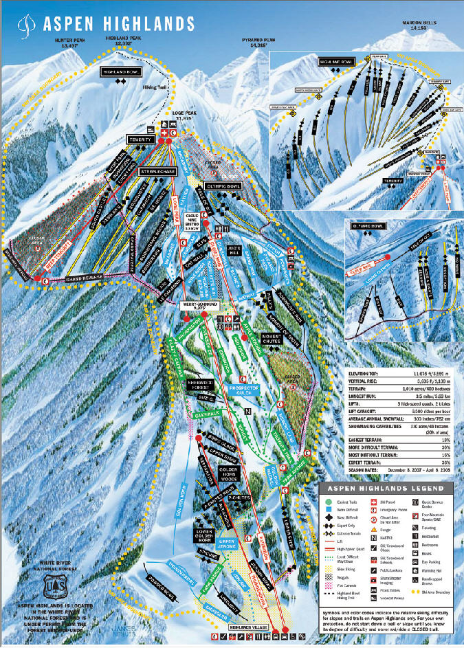 Aspen Mountain Trail Map