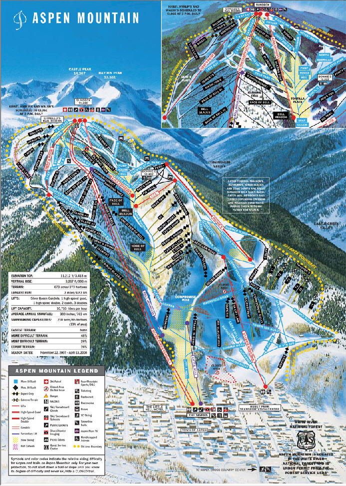 Aspen Mountain Trail Map