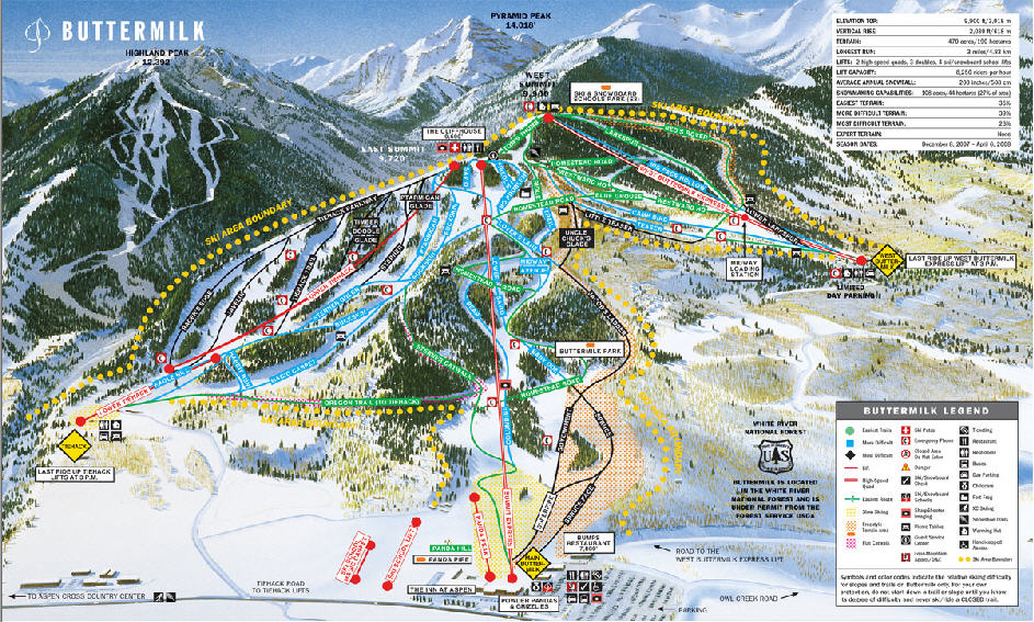 Aspen Mountain
Trail Map