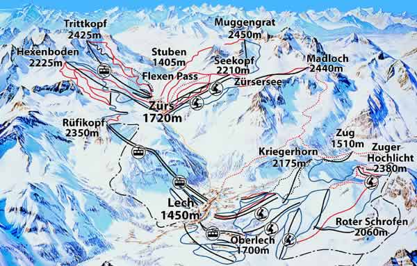 Lech Mountain Trail  
Map