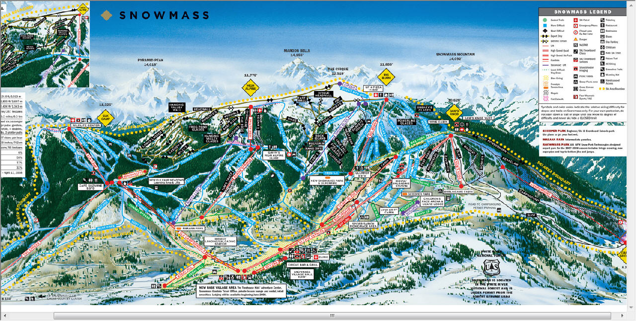 Snowmass Trail Map