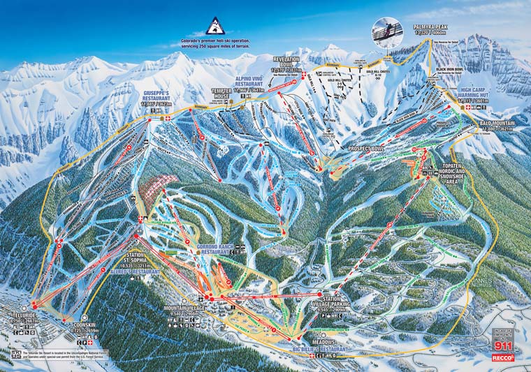 Telluride Trail Map